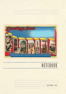 Front cover_Vintage Lined Notebook Greetings from Florida