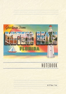 Front cover_Vintage Lined Notebook Greetings from Daytona Beach, Florida