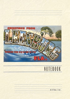 Front cover_Vintage Lined Notebook Greetings from Leesburg, Florida