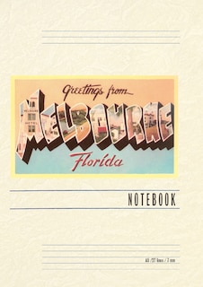 Front cover_Vintage Lined Notebook Greetings from Melbourne, Florida