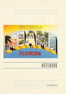 Front cover_Vintage Lined Notebook Greetings from Miami, Florida