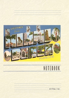 Front cover_Vintage Lined Notebook Greetings from Miami Beach, Florida