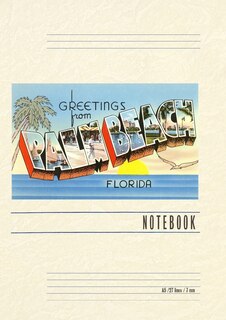 Front cover_Vintage Lined Notebook Greetings from Palm Beach, Florida