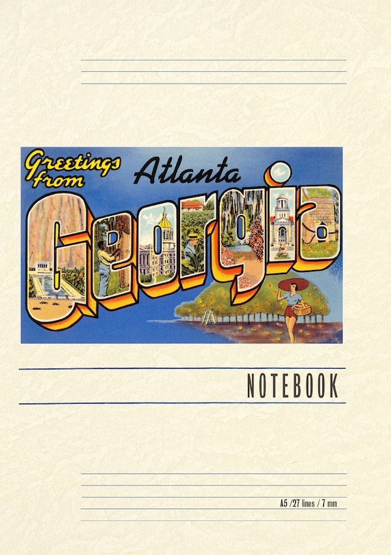 Front cover_Vintage Lined Notebook Greetings from Atlanta