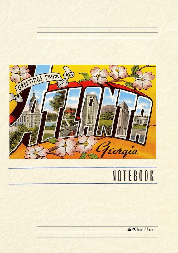 Couverture_Vintage Lined Notebook Greetings from Atlanta