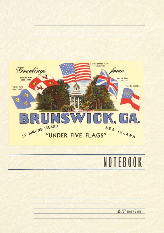 Couverture_Vintage Lined Notebook Greetings from Brunswick