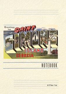 Front cover_Vintage Lined Notebook Greetings from St. Simon's Island