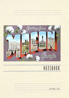 Couverture_Vintage Lined Notebook Greetings from Macon, Georgia