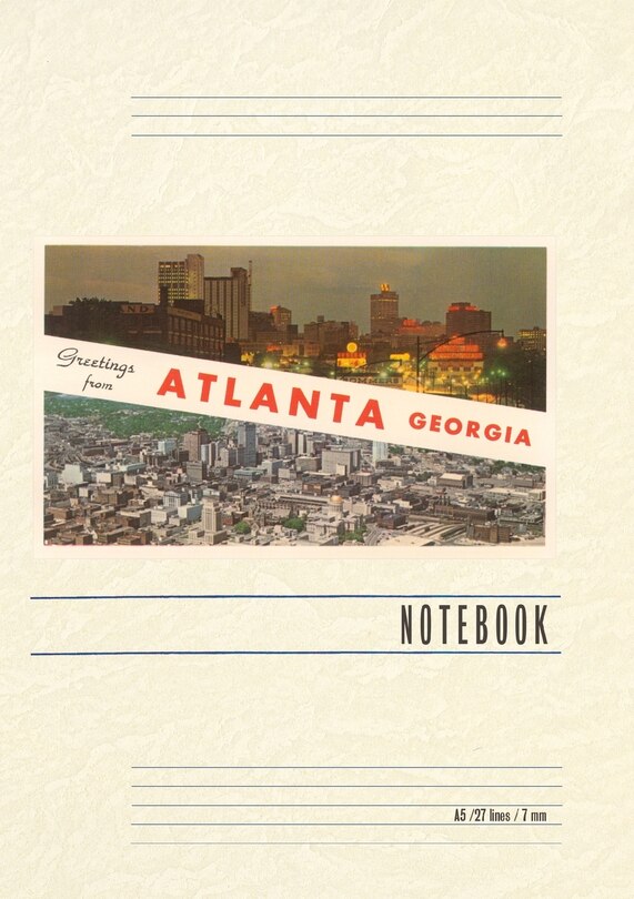 Front cover_Vintage Lined Notebook Greetings from Atlanta
