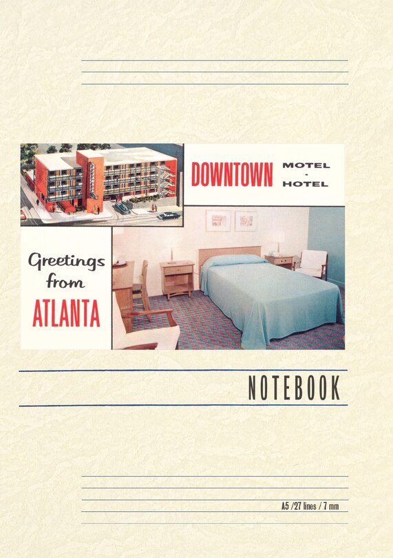 Couverture_Vintage Lined Notebook Greetings from Atlanta