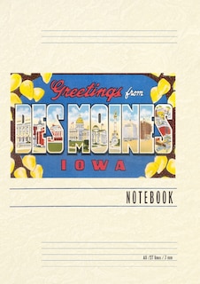 Couverture_Vintage Lined Notebook Greetings from Des Moines
