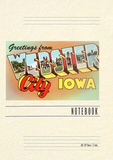 Front cover_Vintage Lined Notebook Greetings from Webster City