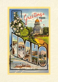 Couverture_Vintage Lined Notebook Greetings from Idaho