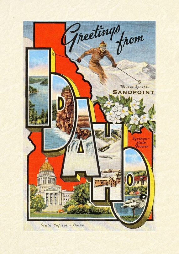 Front cover_Vintage Lined Notebook Greetings from Sandpoint, Idaho