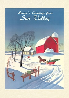 Front cover_Vintage Lined Notebook Season's Greetings from Sun Valley