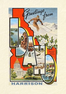 Front cover_Vintage Lined Notebook Greetings from Harrison