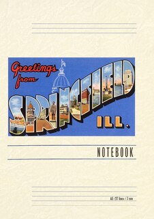Couverture_Vintage Lined Notebook Greetings from Springfield, Illinois