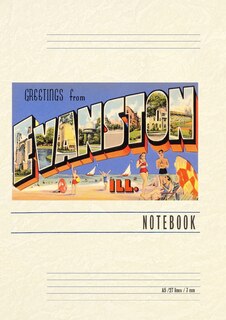 Couverture_Vintage Lined Notebook Greetings from Evanston, Illinois