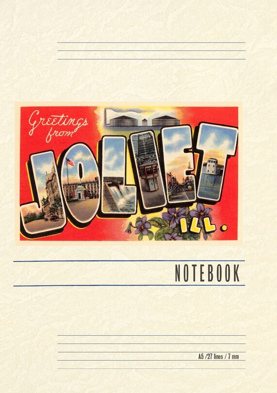 Couverture_Vintage Lined Notebook Greetings from Joliet, Illinois
