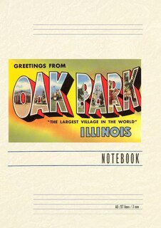 Couverture_Vintage Lined Notebook Greetings from Oak Park, Illinois