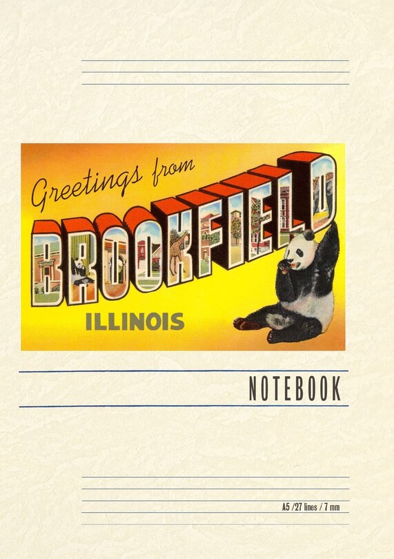 Couverture_Vintage Lined Notebook Greetings from Brookfield, Illinois