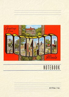 Front cover_Vintage Lined Notebook Greetings from Rockford, Illinois