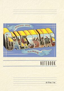 Front cover_Vintage Lined Notebook Greetings from Galesburg, Illinois
