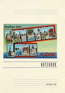 Couverture_Vintage Lined Notebook Greetings from Crystal Lake, Illinois
