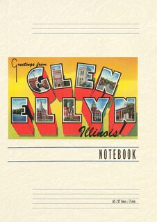 Front cover_Vintage Lined Notebook Greetings from Glen Ellyn, Illinois