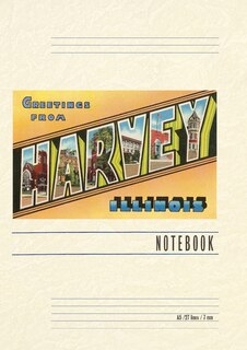 Couverture_Vintage Lined Notebook Greetings from Harvey, Illinois