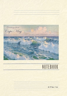 Front cover_Vintage Lined Notebook Greetings from Cape May, New Jersey, Seascape
