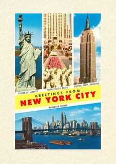 Couverture_Vintage Lined Notebook Scenes, Greetings from New York City