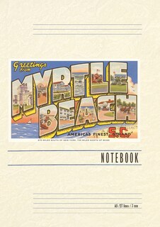 Couverture_Vintage Lined Notebook Greetings from Myrtle Beach