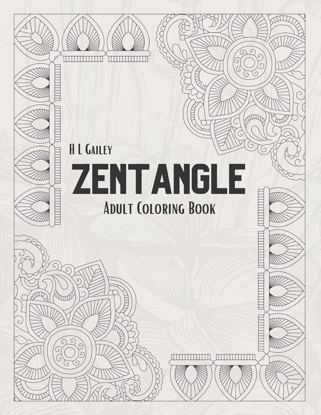 Front cover_Zentangle Coloring Book for Adults