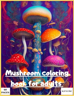 Couverture_Mushroom coloring book for adult