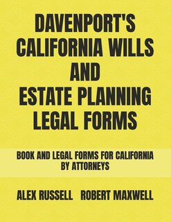 Couverture_Davenport's California Wills And Estate Planning Legal Forms
