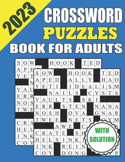Couverture_2023 Crossword Puzzles Book For Adults With Solution