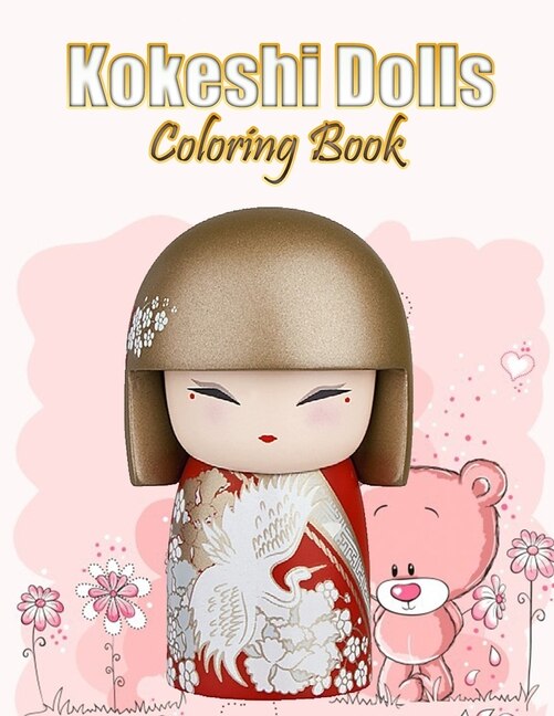 Front cover_Kokeshi Dolls Coloring Book