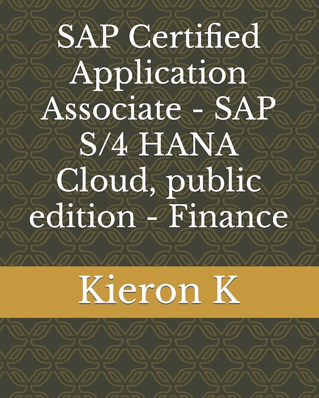 Front cover_SAP Certified Application Associate - SAP S/4 HANA Cloud, public edition - Finance