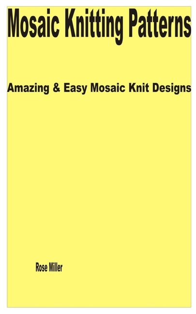 Front cover_Mosaic Knitting Patterns