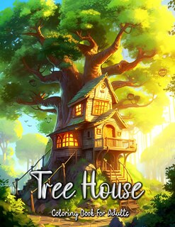 Front cover_Tree House Coloring Book for Adults