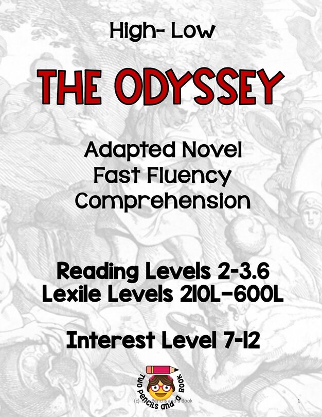 The Odyssey Adapted Novel High Interest Low Level Fast Fluency and Comprehension