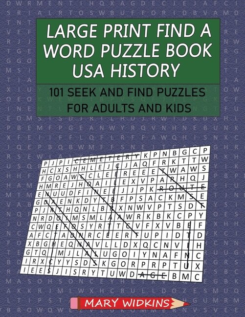 Front cover_Large Print Find a Word Puzzle Book USA History