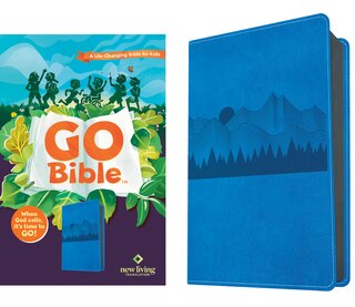 Couverture_NLT Go Bible for Kids  (LeatherLike, Blue Mountains)