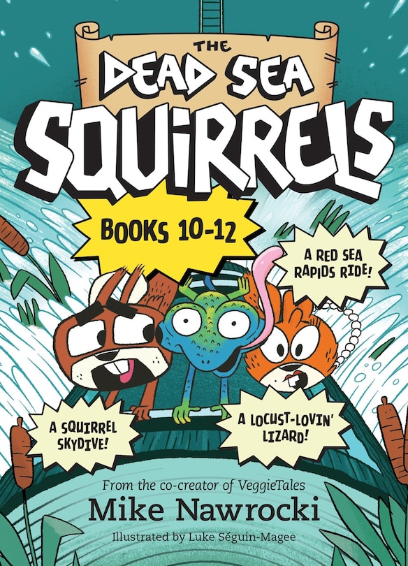 Couverture_The Dead Sea Squirrels Set Books 10--12: Risky River Rescue / A Twisty-Turny Journey / Babbleland Breakout