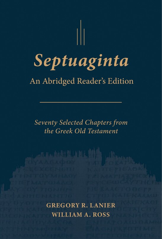 Couverture_Septuaginta: An Abridged Reader's Edition