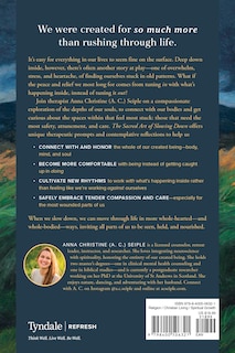 Back cover_The Sacred Art of Slowing Down