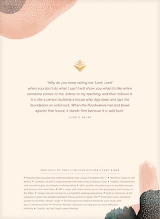 Couverture arri&egrave;re_NLT Life Application Study Bible, Third Edition (Hardcover Cloth, Soft Pink, Red Letter)