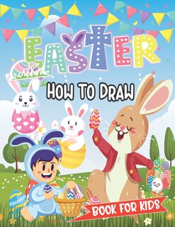 Front cover_How To Draw Easter Book For Kids