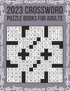 2023 Crossword Puzzle Books For Adults: Easy-to-Medium, Larger Print, Fun Challenges